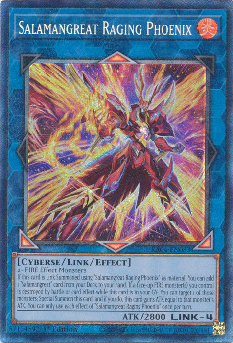 Yugioh - Salamangreat Raging Phoenix *Select Rarity* RA04-EN083 (NM)