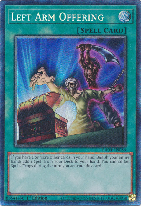 Yugioh - Left Arm Offering *Select Rarity* RA04-EN086 (NM)