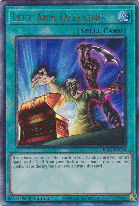 Yugioh - Left Arm Offering *Select Rarity* RA04-EN086 (NM)