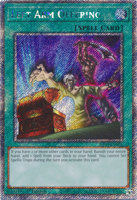 Yugioh - Left Arm Offering *Select Rarity* RA04-EN086 (NM)