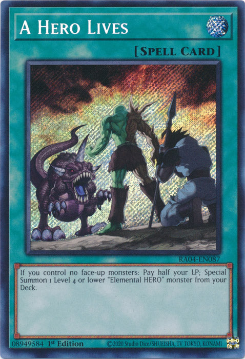 Yugioh - A Hero Lives *Select Rarity* RA04-EN087 (NM)