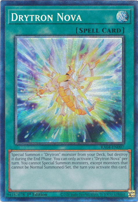 Yugioh - Drytron Nova *Select Rarity* RA04-EN097 (NM)