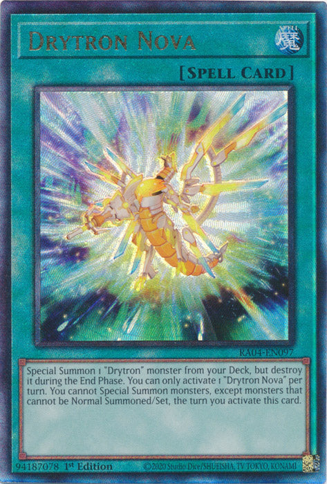 Yugioh - Drytron Nova *Select Rarity* RA04-EN097 (NM)