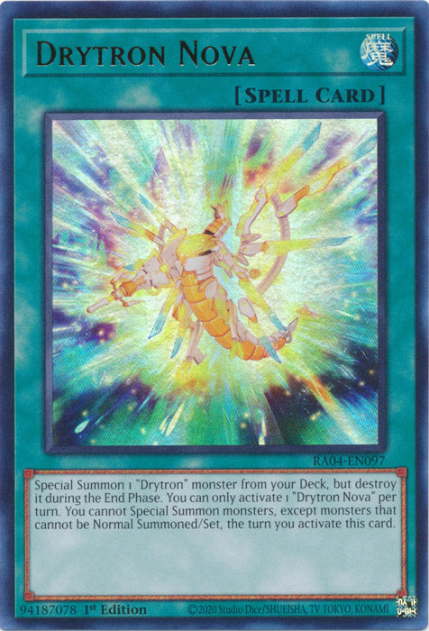 Yugioh - Drytron Nova *Select Rarity* RA04-EN097 (NM)