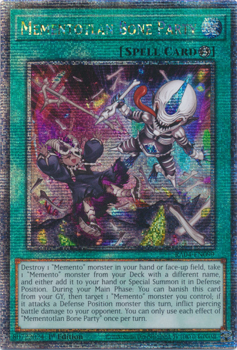 Yugioh - Mementotlan Bone Party *Select Rarity* RA04-EN099 (NM)