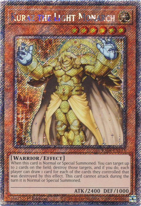 Yugioh - Kuraz the Light Monarch *PSCR* RA04-EN133 (NM)