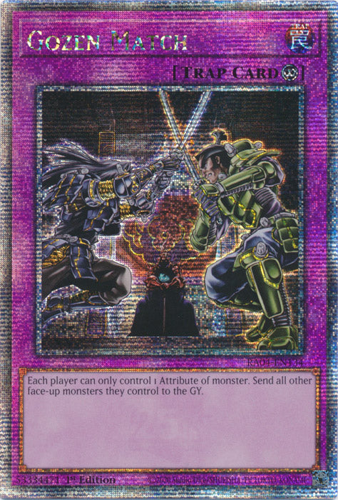 Yugioh - Gozen Match *Select Rarity* RA04-EN134 (NM)