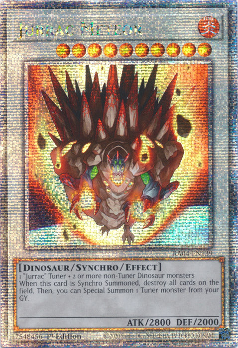 Yugioh - Jurrac Meteor *Quarter Century Secret Rare* RA04-EN139 (NM)