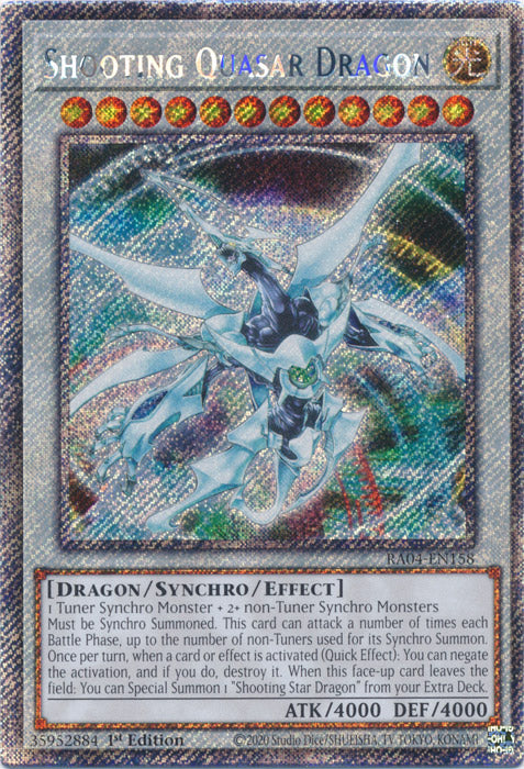 Yugioh - Shooting Quasar Dragon *Platinum Secret Rare* RA04-EN158 (NM)