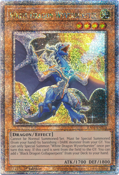 Yugioh - White Dragon Wyverburster *Select Rarity* RA04-EN203 (NM)