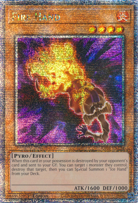 Yugioh - Fire Hand *Select Rarity* RA04-EN224 (NM)