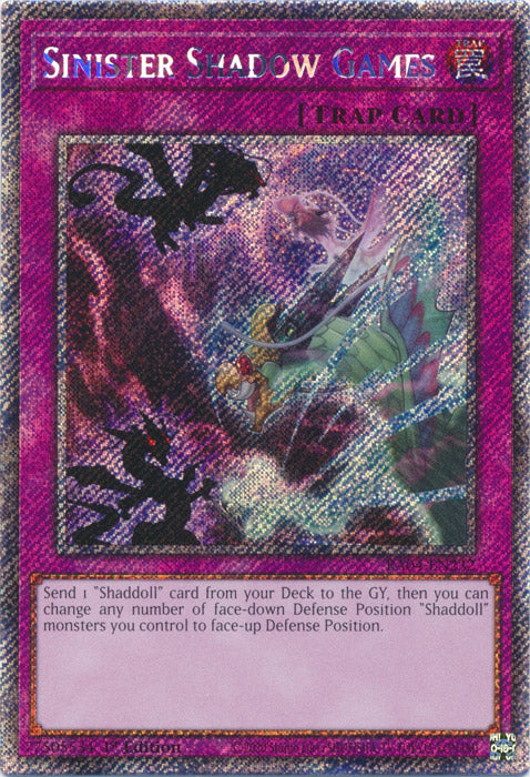 Yugioh - Sinister Shadow Games *Platinum Secret Rare* RA04-EN232 (NM)