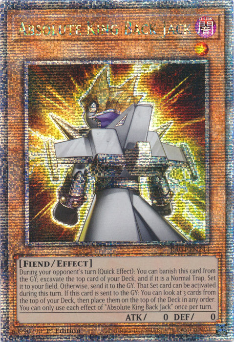 Yugioh - Absolute King Back Jack *Select Rarity* RA04-EN244 (NM)