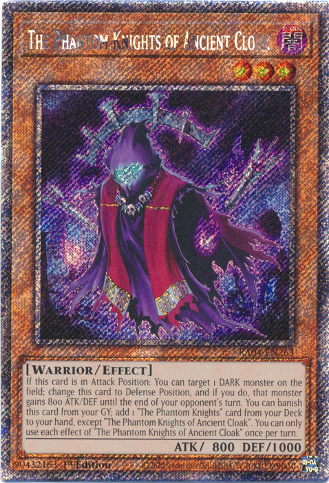 Yugioh - The Phantom Knights of Ancient Cloak *Platinum Secret Rare* RA04-EN263 (NM)