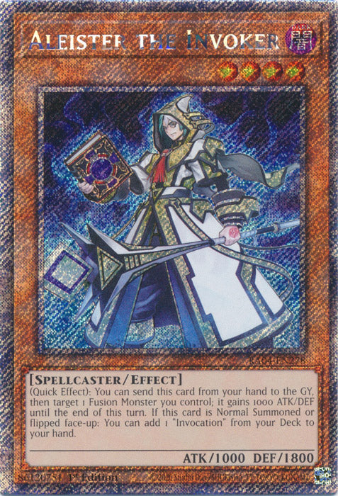 Yugioh - Aleister the Invoker *Platinum Secret Rare* RA04-EN278 (NM)