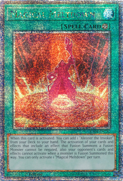 Yugioh - Magical Meltdown *Platinum Secret Rare* RA04-EN280 (NM)
