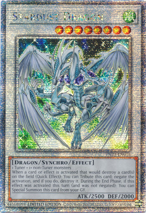 Yugioh - Stardust Dragon *Quarter Century Rare* TN23-EN016 (NM)