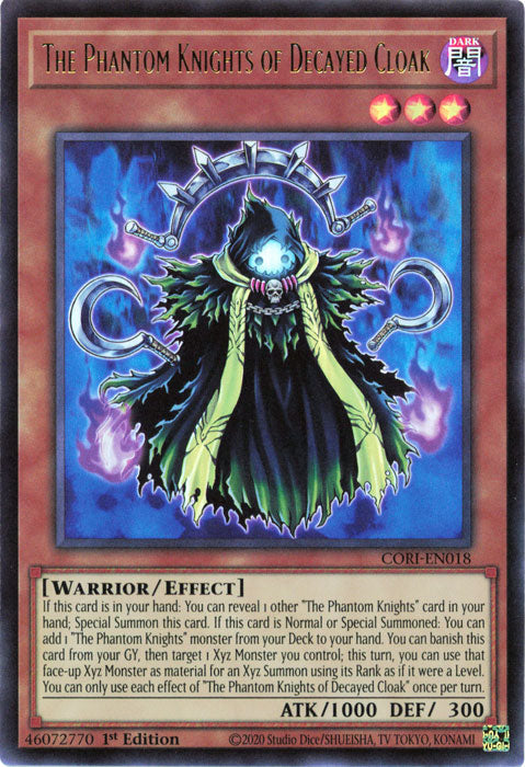 Yugioh - The Phantom Knights of Decayed Cloak *Ultra Rare* CORI-EN018 (NM)