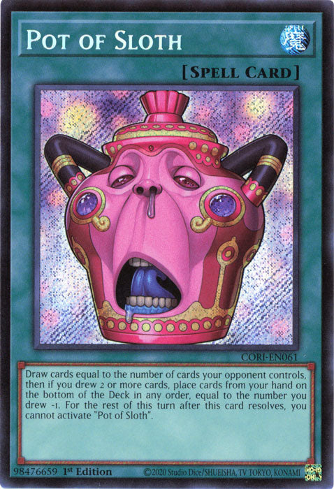 Yugioh - Pot of Sloth *Secret Rare* CORI-EN061 (NM)
