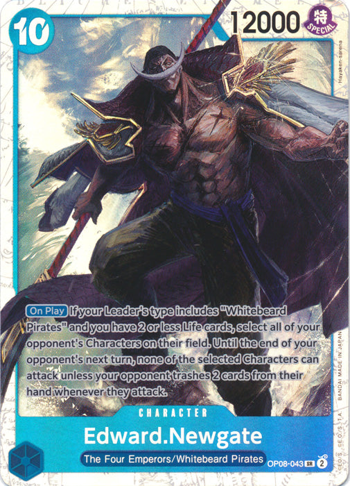 One Piece - Edward.Newgate *Super Rare* Two Legends OP08-043 (NM)