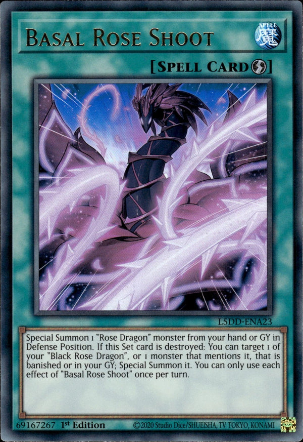 Yugioh - Basal Rose Shoot *Ultra Rare* L5DD-ENA23 (NM)
