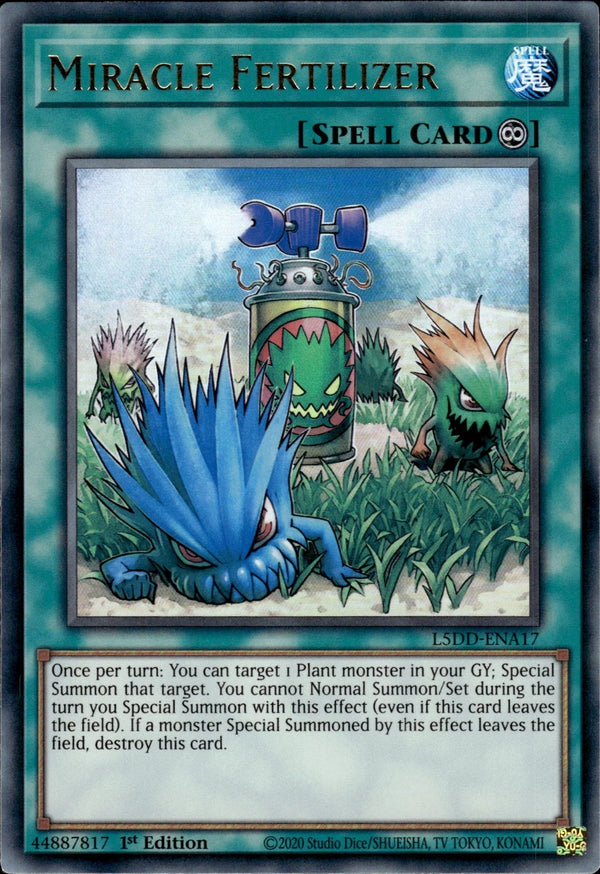 Yugioh - Miracle Fertilizer *Ultra Rare* L5DD-ENA17 (NM)