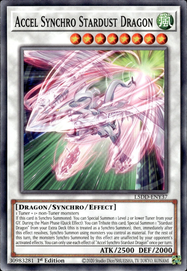 Yugioh - Accel Synchro Stardust Dragon *Common* L5DD-ENY37 (NM)