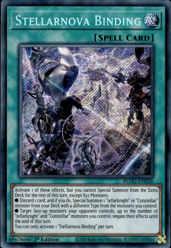 Yugioh - Stellarnova Binding *Secret Rare* BLGG-EN020 (NM)