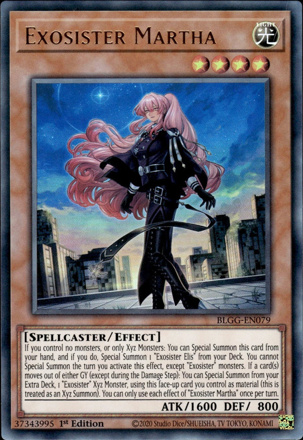 Yugioh - Exosister Martha *Ultra Rare* BLGG-EN079 (NM)