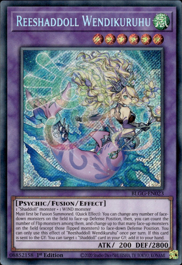 Yugioh - Reeshaddoll Wendikuruhu *Secret Rare* BLGG-EN023 (NM)
