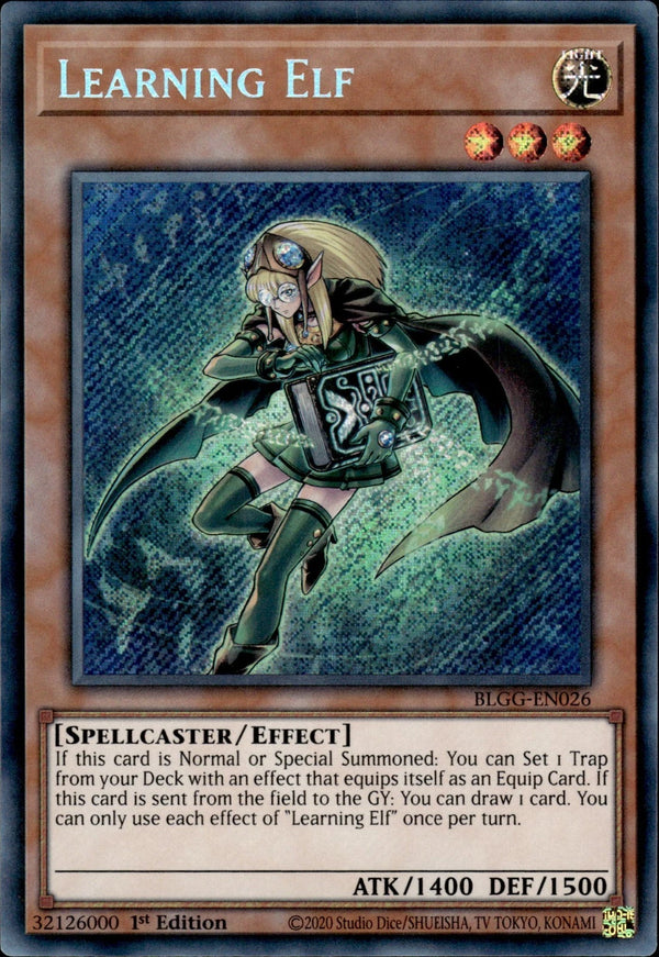 Yugioh - Learning Elf *Secret Rare* BLGG-EN026 (NM)