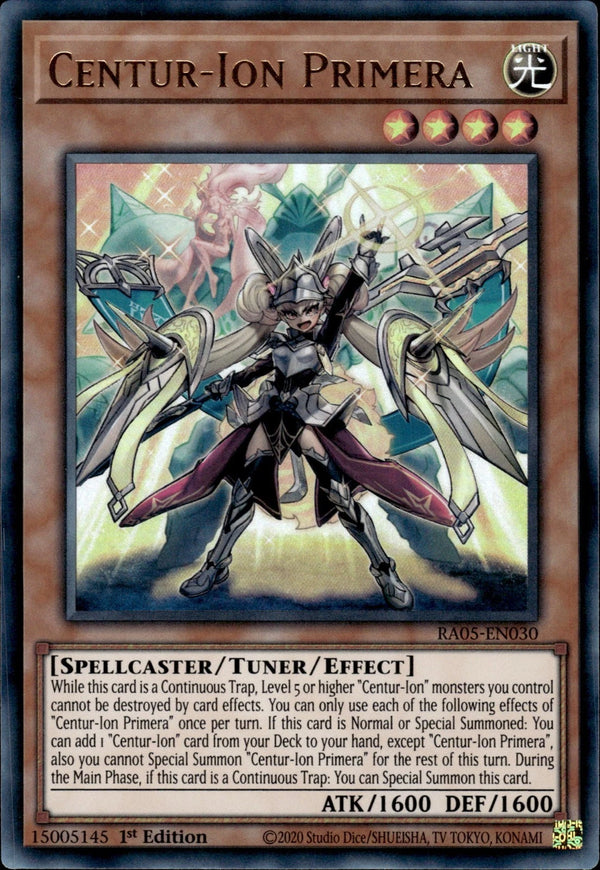 Yugioh - Centur-Ion Primera *Select Rarity* RA05-EN030 (NM)