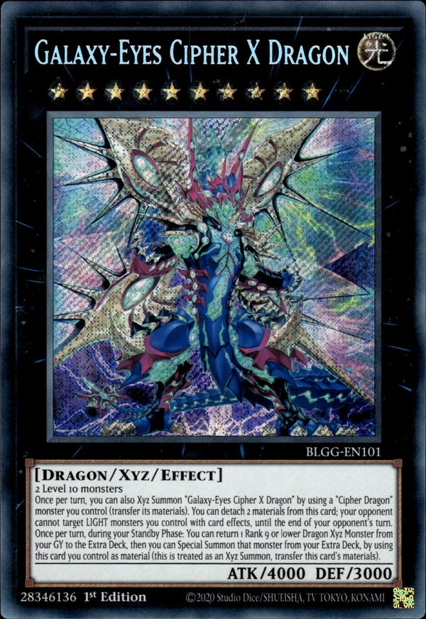 Yugioh - Galaxy-Eyes Cipher X Dragon *Secret Rare* BLGG-EN101 (NM)