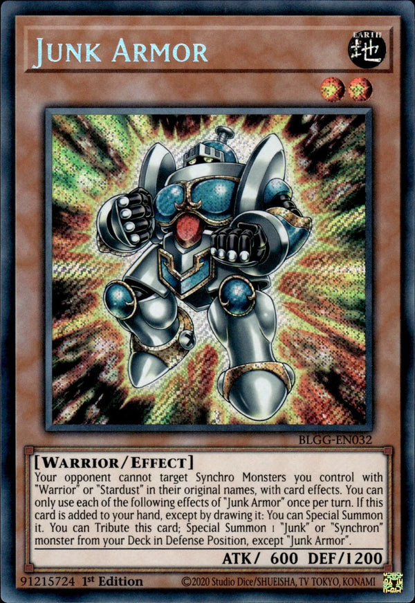 Yugioh - Junk Armor *Secret Rare* BLGG-EN032 (NM)
