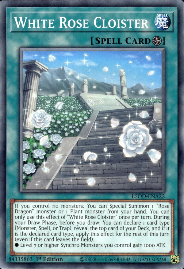 Yugioh - White Rose Cloister *Common* L5DD-ENA22 (NM)