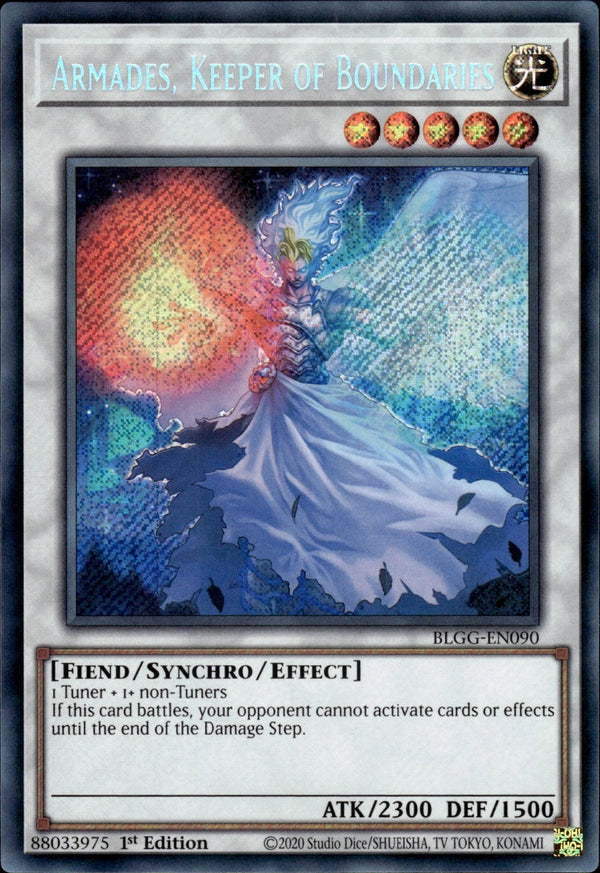 Yugioh - Armades, Keeper of Boundaries *Secret Rare* BLGG-EN090 (NM)