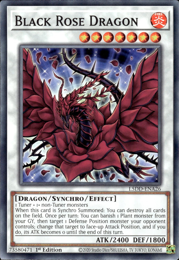 Yugioh - Black Rose Dragon *Common* L5DD-ENA26 (NM)