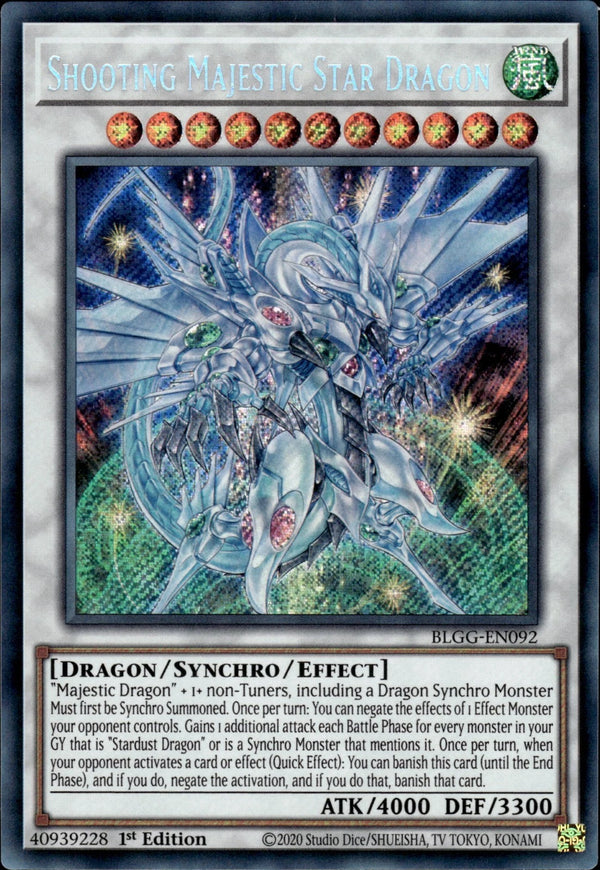 Yugioh - Shooting Majestic Star Dragon *Secret Rare* BLGG-EN092 (NM)