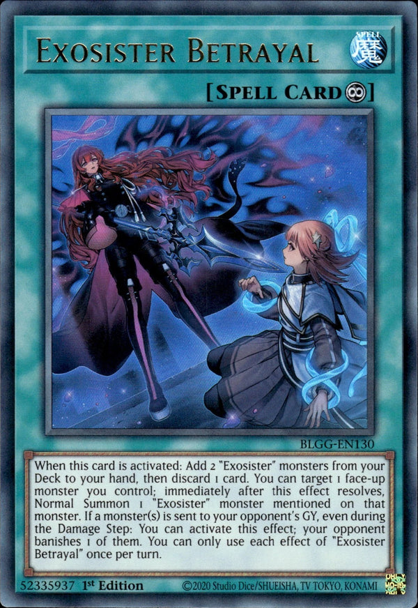 Yugioh - Exosister Betrayal *Ultra Rare* BLGG-EN130 (NM)