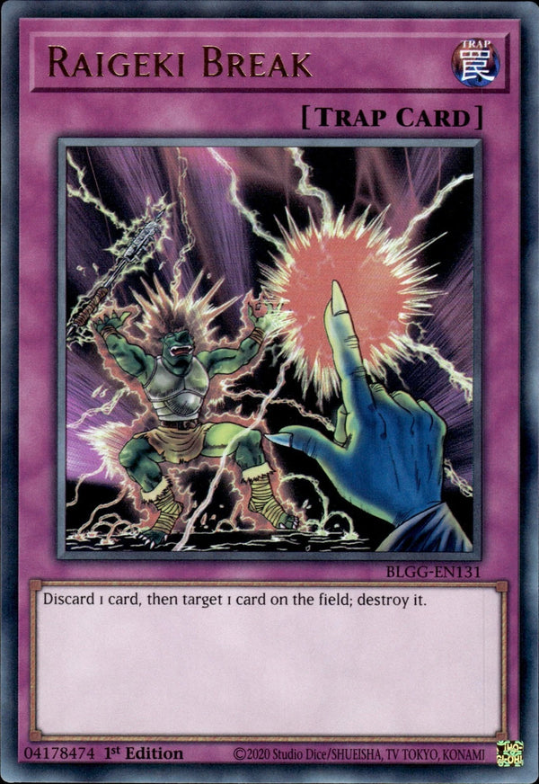 Yugioh - Raigeki Break *Ultra Rare* BLGG-EN131 (NM)