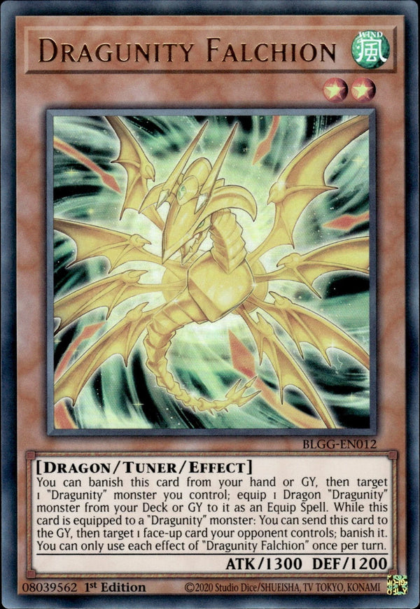 Yugioh - Dragunity Falchion *Ultra Rare* BLGG-EN012 (NM)