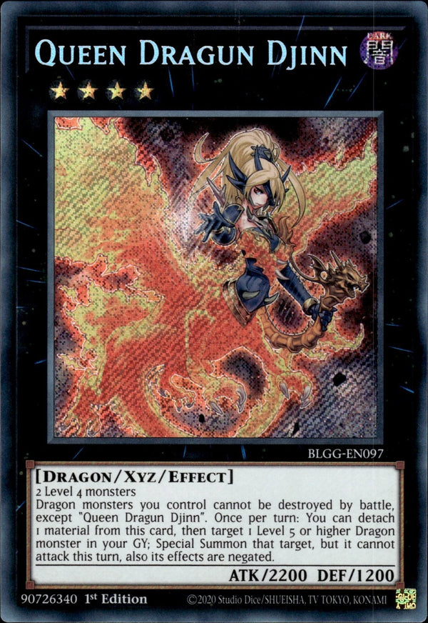 Yugioh - Queen Dragun Djinn *Secret Rare* BLGG-EN097 (NM)