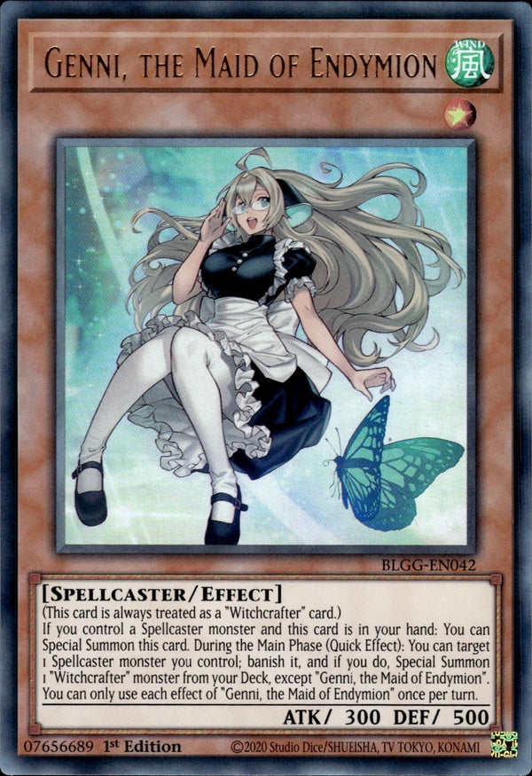 Yugioh - Genni, the Maid of Endymion *Ultra Rare* BLGG-EN042 (NM)
