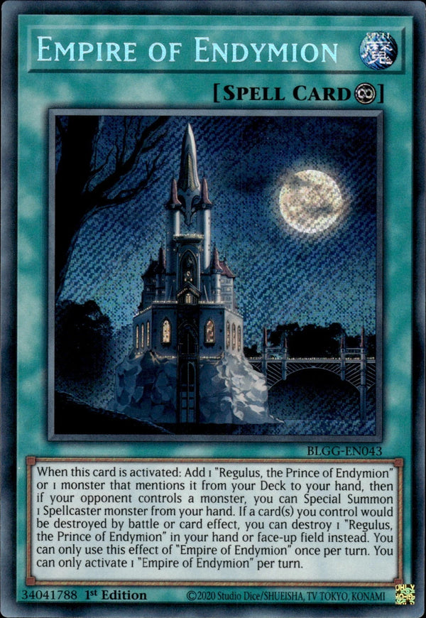 Yugioh - Empire of Endymion *Secret Rare* BLGG-EN043 (NM)