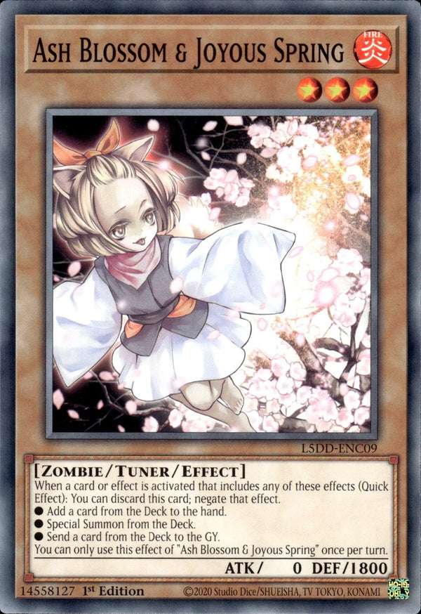Yugioh - Ash Blossom & Joyous Spring *Common* L5DD-ENC09 (NM)