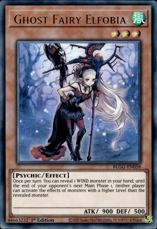 Yugioh - Ghost Fairy Elfobia *Ultra Rare* BLGG-EN058 (NM)