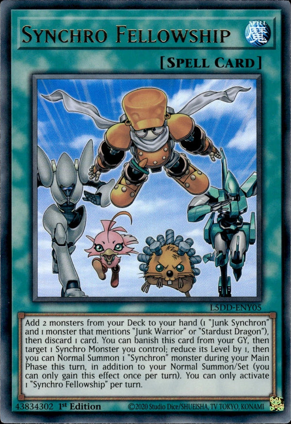 Yugioh - Synchro Fellowship *Ultra Rare* L5DD-ENY05 (NM)