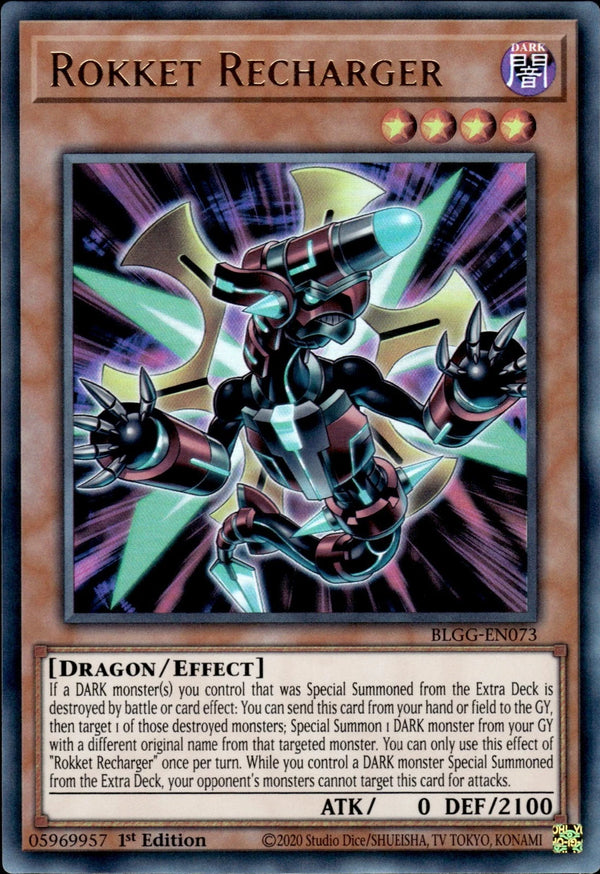 Yugioh - Rokket Recharger *Ultra Rare* BLGG-EN073 (NM)