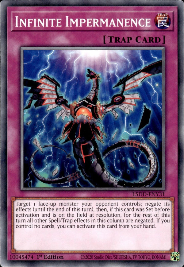 Yugioh - Infinite Impermanence *Common* L5DD-ENY31 (NM)