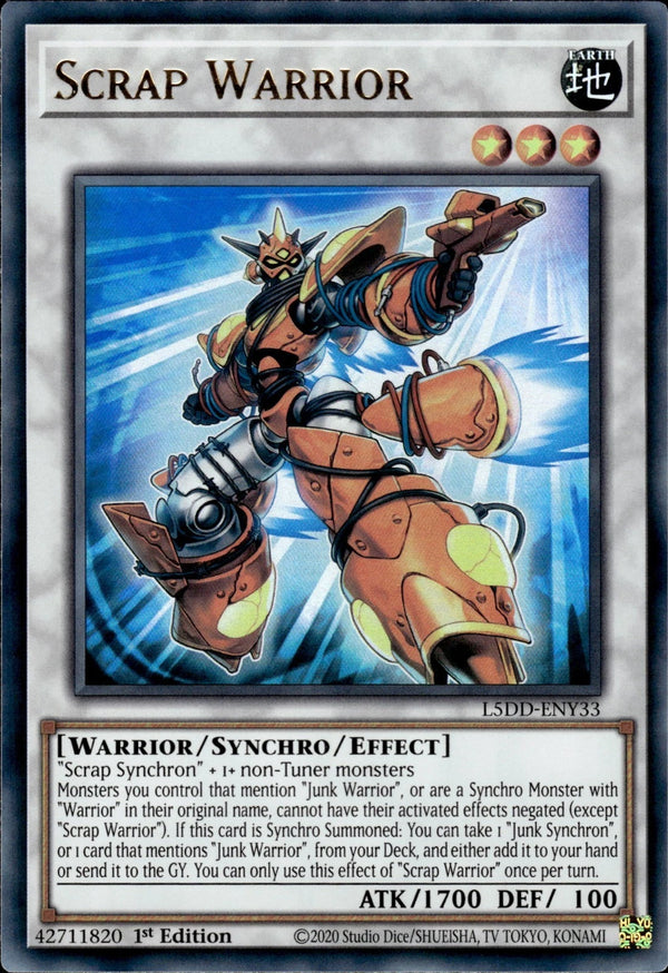 Yugioh - Scrap Warrior *Ultra Rare* L5DD-ENY33 (NM)